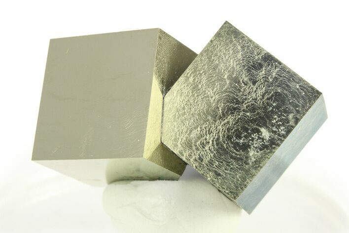 Shiny, Natural Pyrite Cube Cluster - Navajun, Spain #307080
